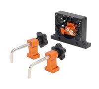 MasYosh Kit de gabarit pour perceuse à bois réglable avec carbure pour tige ronde de 8, 9, 10, 12, 14, 15, 16, 18, 20 mm, structure tenon de charpentier