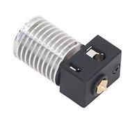 MasYosh Kit de Mise à Niveau de Hotend Imprimante 3D, Bloque de Chauffage en Aluminium Bulle de Buse en Laiton 0,4 Mm Pipe de Refroidissement CNC, avec Couvercle en Silicone pour Dragon