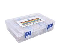 MasYosh Kit de Résistance de Film Métallique, 145 Valeurs Assortiment 1Ω à 1 MΩ 1/4W avec ± 1% de Tolérance pour les Expériences, Projets, Ingénieurs et Techniciens de Bricolage