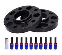 MasYosh Kit d'entretoises de roue 20 mm, adaptateur central avec cosse forgée en aluminium 6061 T6 avec plus de stabilité et espace libre du véhicule pour série 3 320d 1998 2013 (bleu)