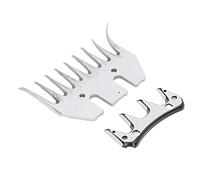 MasYosh Lame de ciseaux pour mouton, lame de rechange à 9 dents en acier à haute teneur en carbone avec revêtement avancé et traitement thermique, pour moutons, alpagas, flammes,