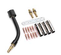MasYosh Lot de 10 Embouts de, 4 Supports de Diffuseur, 2 Bielles, Col de Torche, Jeu de Clés de Buse avec Installation Facile pour Torche de Soudage MIG MB15 15AK