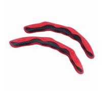 MasYosh Lot de 2 Housses de Volant de Voiture Segmentées, Antidérapantes, de Remplacement pour Escape (Rouge)