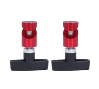 MasYosh Lot de 2 Tiges de Support de Capot de Voiture, Outil de Fixation, Tige de Levage Polyvalente, Dispositif Anti-pincement pour Berlines, SUV et Véhicules (Rouge)