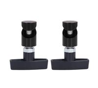 MasYosh Lot de 2 Tiges de Support de Capot de Voiture, Outil de Fixation, Tige de Levage Polyvalente, Dispositif Anti-pincement pour Berlines, SUV et Véhicules (Noir)