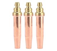 MasYosh Lot de 3 Pointes de Coupe au, Coque en Cuivre Résistante aux Hautes Températures avec Corps en Laiton, Forme Pentalobe pour Machine de Découpe à la Flamme, Ouvertures de 0,9