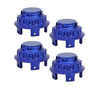MasYosh Lot de 4 Cache-moyeux de Roue en Alliage D'aluminium de 7,6 Cm pour Classe A, C, E, S, SLK, GLA, GLC, GLK, CLS, ML, GL, avec Revêtement Antirouille et anticorrosion. (Bleu)