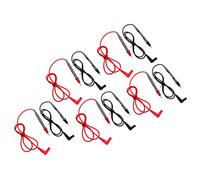 MasYosh Lot de 5 Sondes Multimètres 1000 V 10 A, Fil de Test Anti-oxydation, Ampèremètre, Rouge et Noir