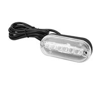 MasYosh Lumière sous-Marine à LED, Lampe de Fond de Yacht de Bateau Marin étanche DC12V 3W avec 6 LED à Ultra Haute luminosité pour la Pêche et L'ambiance (Lumière Bleue)