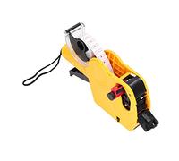 MasYosh Machine à étiqueter Manuelle, Pistolet à étiquettes de Prix 8 Chiffres avec Cartouche, Outil de Marquage Portable pour Vêtements, Jouets, Bagages, Tapis (Jaune)