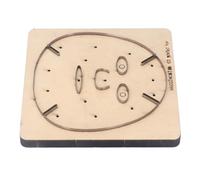 MasYosh Matrices de Découpe du Cuir, Matrices D'artisanat Polyvalentes pour L'artisanat de Bricolage avec Base en Bois, Adaptées aux Tissus Superposés, Cuir et Argile Polymère