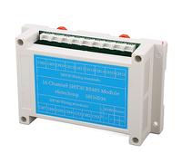 MasYosh Module D'acquisition de Température et d'humidité 16 Canaux, Carte de Commande de Capteur 16 CH DC 8-30 V avec Capteur pour la Météorologique du Système