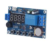 MasYosh Module de Relais, 5 Périodes de Temps Chronométrant la Minuterie de Retard 24h avec une Alarme de Buzzer de Connexion Anti-inverse, pour L'équipement de Protection Intelligent