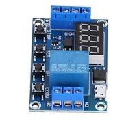 MasYosh Module de Relais de Minuterie, Circuit imprimé de qualité Industrielle avec Alimentation Micro USB 5,0 V, Fonction D'arrêt D'urgence, pour Accessoires de Circuit imprimé de