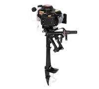 MasYosh Moteur Hors-bord 4 Temps, Rotation de Direction à 360 Degrés avec Système de Refroidissement par Air pour Voiliers de Pêche Gonflables et Petits Yachts