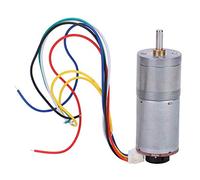MasYosh Motor de Vitesse DC avec une Brosse de Codeur de Vitesse Motors DC Réducteur en Acier Inoxydable en Cuivre GA25-370 (Dc12v 10rpm)