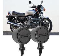 MasYosh Motorcycle LED Turn Signal Light, Indicateur en Alliage en Aluminium de Style Rétro avec une luminosité élevée et une Faible Consommation D'énergie, S'adapte à