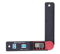 MasYosh Niveau de Rapporteur D'angle pour le Travail du Bois, Mesure 0-200 ° dans le Traitement Mécanique Hospitalier, Plastique D'ingénierie 1,4x7,1 Pouces