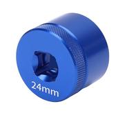 MasYosh Outil de Douille de Capuchon de Fourche Avant de Vélo, Douille Hexagonale en Alliage D'aluminium de 24 Mm avec Transmission de Force Multi-angle à 360 ° et Conception de Fente à