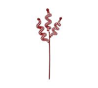 MasYosh Pic Canne à Sucre de Noël, Décoration en Laine 35cm