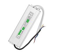 MasYosh Pilote D'alimentation LED, Coque en Aluminium étanche IP67 150 W AC 110 V 240 V avec Protection contre les Surcharges de Court-circuit, pour Bande Lumineuse LED, éclairage (24V150W)