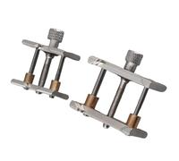 MasYosh Pince de Mouvement de Montre 2 Pièces, Support D'étau de Boîtier en Alliage D'aluminium Outils de Réparation Réglables, avec Une Conception Robuste et Durable pour la Réparation