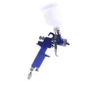 MasYosh Pistolet à Peinture Pneumatique, Pot Transparent en Alliage D'aluminium avec 3 Interrupteurs à Bouton pour Le Contrôle de la Sortie D' D'entrée d'air, pour la Peinture Murale de