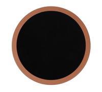MasYosh Plateau de Table Rond de 500 Mm, Plateau en Acrylique de 25 Mm D'épaisseur avec Bord en Pin Radiata et Dos en Flanelle Noire, pour Camping-Car, Bateau, Yacht, Salle à Manger,