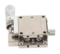 MasYosh Platine Linéaire, Table Coulissante à Plate-forme de Déplacement Manuel de 25 X 25 Mm avec Bouton Micrométrique, échelle de 10 μm, pour Tester le Mouvement de Positionnement de