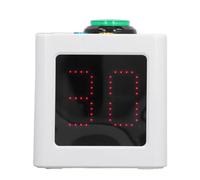 MasYosh Poker Corloge Seconds Compte à Rebours Rechargable 1,4 Pouces 4 Côtés Timer Cube pour Le Tournoi D'échecs de Casino Blanc 100-240V (Plug UE 100-240V)