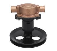 MasYosh Pompe à Eau de Mer Brute, Alliage Métallique en Laiton, Entrée et Sortie de 1 Pouce, avec Poulie à Courroie Trapézoïdale et Kit de Turbine 9959k, pour Remplacement Sherwood G20