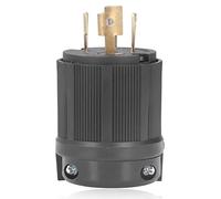 MasYosh Prise de Verrouillage, Contact en Laiton NEMA L21 30 30A 120 208V, Coque en Plastique PA66, avec Haute Tension AC 2500V 50HZ 60HZ, pour Appareils Générateurs de Sèche-linge