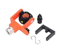 MasYosh Prisme D'arpentage, Mini Prisme Recouvert de Cuivre de 25,4 Mm avec Bulle Latérale pour Stations Totales, avec Support Inclinable et Crochet en S pour Tunnels, Métros, Mines,