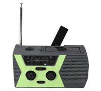 MasYosh Radio Météo Solaire avec Manivelle, 2 W d'urgence AM/FM/NOAA pour | IPX3 étanche, Batterie 2000 MAh, Chargeur de Téléphone USB, Lampe de Poche et Lampe de Lecture, Corps ABS pour une