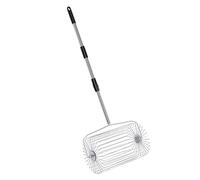 MasYosh Ramasseur de Balles de Tennis Roulantes en Acier Inoxydable, Grande capacité pour Les Amateurs de Sport, Les Jardiniers, en Acier Inoxydable (Grand)