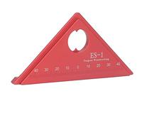 MasYosh Règle D'angle de 45 Degrés, Outil de Menuiserie carré en Alliage D'aluminium avec échelle Métrique Gravée au, pour une Mesure Précise dans les Travaux D'encadrement et de Mise