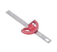 MasYosh Règle D'angle pour le Travail du Bois, Cadran gravé au Laser de Haute Précision avec échelles Impériales et Métriques, pour la Menuiserie et la Mesure Architecturale de 0 à 180