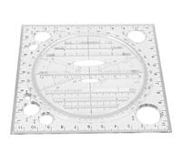 MasYosh Règle de Dessin Acrylique Multifonction pour une Conception Rapide et Précise, pour les Designers et les Artistes, Taille 12 X 12 Cm