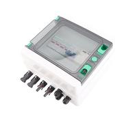 MasYosh Solar PV Combiner Box 2 String Plastic 15A Fusible Protection Circuit Breaker 2 in 1 Out DC1000V IP65 Imperrofer