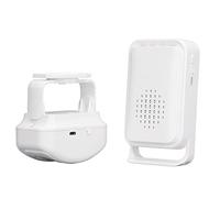 MasYosh Sonnette sans Fil, Alarme de Capteur de Mouvement avec 22 Sonneries et Alerte de Vibration, Transmission Longue Portée de 280 M, pour Centre Commercial D'hôtel de Bureau à