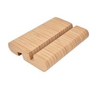 MasYosh Support de Téléphone en Bambou avec Angle Réglable | Matériau en bambou durable, convient aux téléphones et tablettes, adapté au bureau, au chevet, à des utilisations multiples
