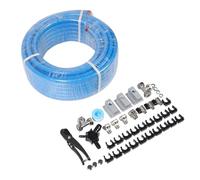 MasYosh Système de Tuyauterie D'air comprimé, Kit de Conduite D'air D'atelier M7500 avec Tubes en Aluminium HDPE de 3 à 4 Pouces X 100 Pieds, pour Systèmes de Tuyauterie D'air