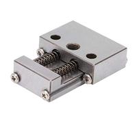 MasYosh Table Coulissante Linéaire, Plate-forme Manuelle en Acier Inoxydable, étape à Billes de Guidage de L'axe X, avec capacité de Charge élevée, pour équipement de Mouvement Linéaire