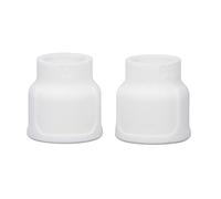 MasYosh Tasses de Soudage Tig 2 Pièces, Buse en Céramique Blanche avec Conception de Diffuseur Unique, pour Torche de Soudage DB SR WP 9 20 25 17 18 26
