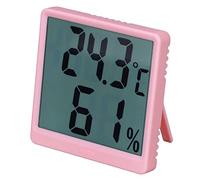 MasYosh Thermomètre Hygromètre Numérique, Moniteur d'humidité à Température Intérieure avec Capteur de Haute Précision, pour un Atelier de Laboratoire de Salon à Domicile (Rose)