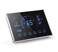 MasYosh Thermostat Intelligent Home Touch Contrôle de la Salle Programmable Thermostat pour Pompe à Chaleur avec Le Mode de Chauffage de Refroidissement D'écran LCD (Noir)