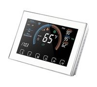 MasYosh Thermostat Intelligent Home Touch Contrôle de la Salle Programmable Thermostat pour Pompe à Chaleur avec Le Mode de Chauffage de Refroidissement D'écran LCD (Blanc)