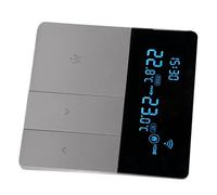 MasYosh Thermostat Numérique, écran LCD Affichage Programmable Thermostat de Chaudière à Gaz sans Fil RF avec Câble de Détection, pour L'immeuble Appartement de L'hôtel Villa Apartment (Avec wifi)