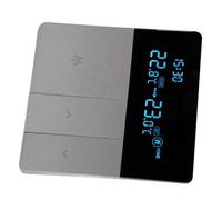 MasYosh Thermostat Numérique, écran LCD Affichage Programmable Thermostat de Chaudière à Gaz sans Fil RF avec Câble de Détection, pour L'immeuble Appartement de L'hôtel Villa Apartment (Sans WiFi)