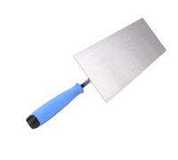 MasYosh Truelle de Plâtre, Truelle en Acier Inoxydable avec Poignée en Caoutchouc pour le Plâtrage de Construction, le Lissage des Surfaces en Béton, L'ingénierie des Murs et des Sols